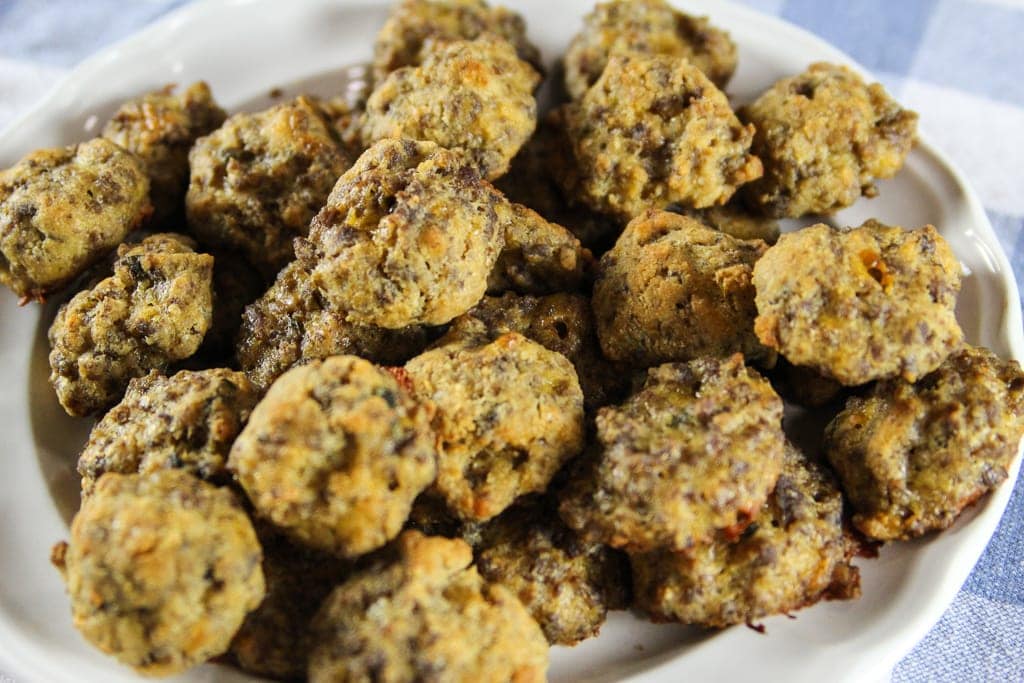 Low Carb Sausage Balls - Rambling Rose Farmhouse