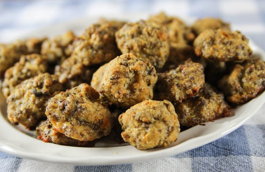 Low Carb Sausage Balls - Rambling Rose Farmhouse